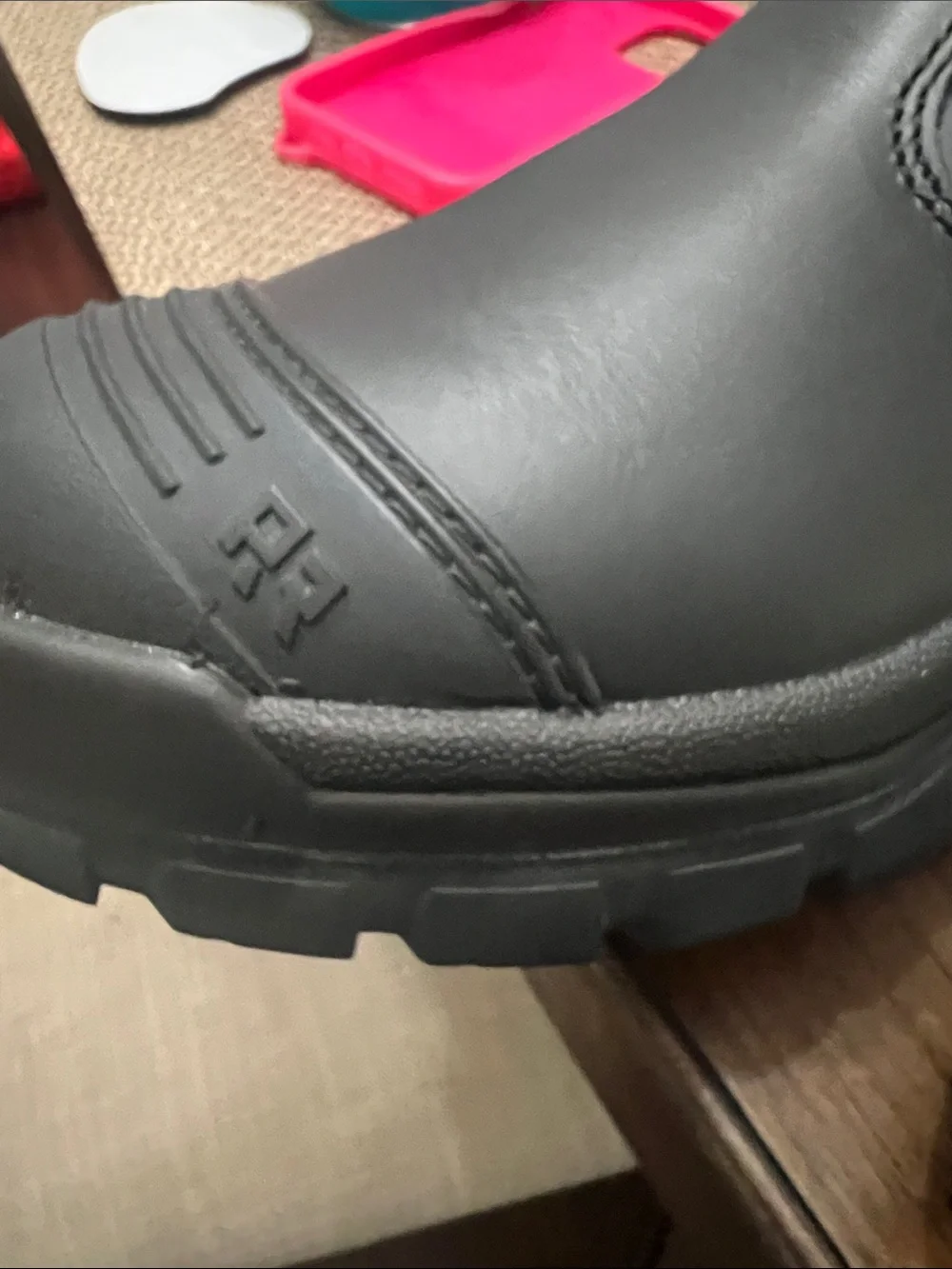Men's Black Chukka Work Boots with Elastic Sides